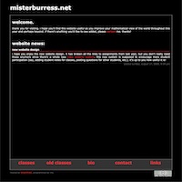 Screenshot of misterburress.com