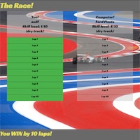 Screenshot of Racing Game