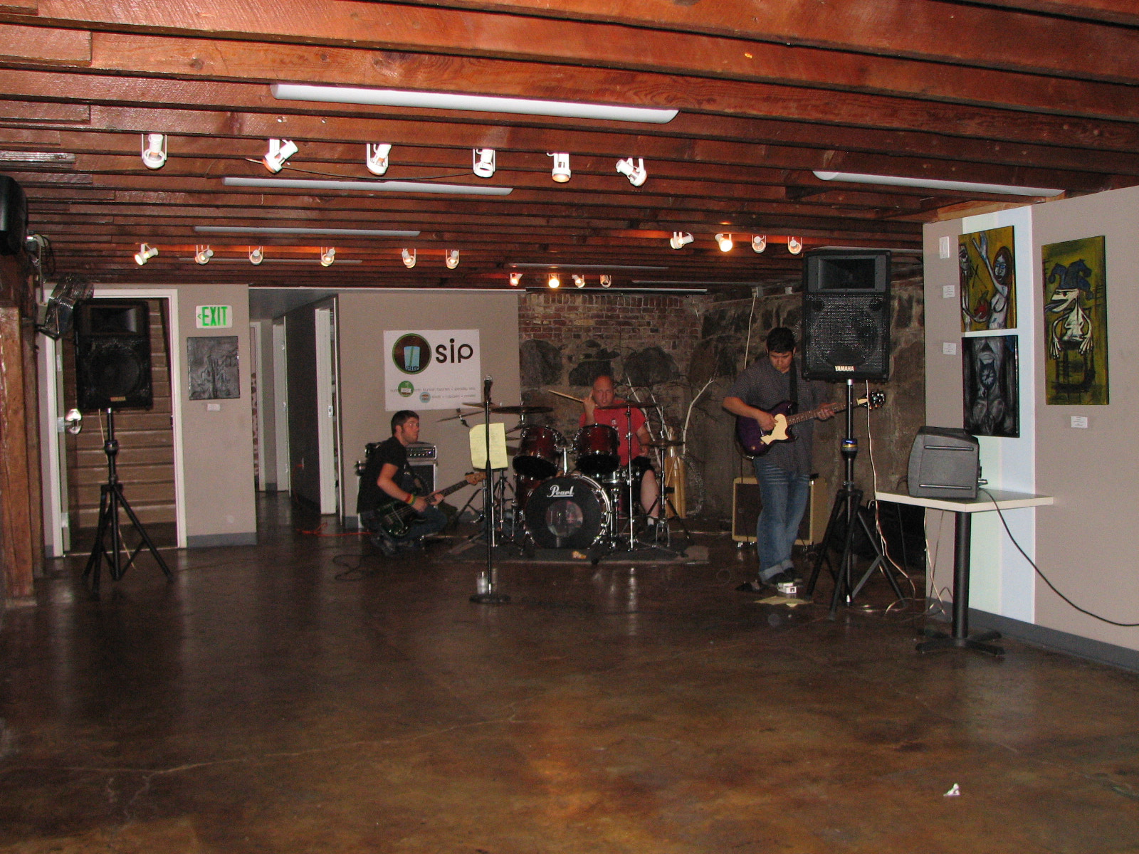 the band playing a show for no one in a bar in eugene